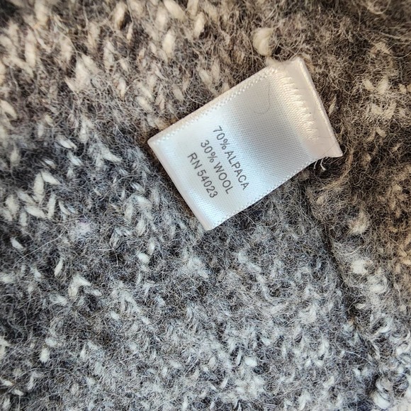 Banana Republic Alpaca Cardigan Womens XS Gray Hooded Long Sleeve Wool Pockets - Picture 14 of 15